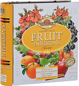BASILUR Fruit Infusions Book Summer Fiesta plech 32x1,8g
