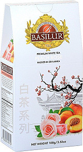 BASILUR White Tea Peach Rose papír 100g