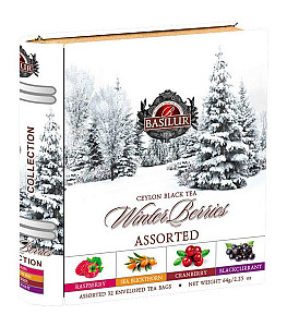 BASILUR Winter Berries Book Assorted plech 32x2g