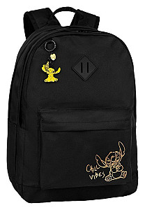 Batoh Scout Stitch, černý se zlatým potiskem