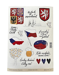 Be Nice samolepky - České národní