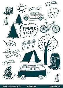 Be Nice Samolepky k fotoalbu: Adventure