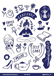 Be Nice Samolepky k fotoalbu: Me Time