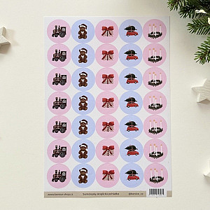 Be Nice Samolepky vánoční - Anglická pohádka