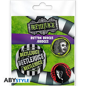 Beeltejuice Set odznáčků