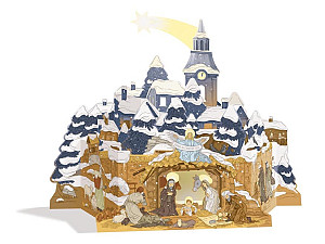 Betlém venkovský, skládanka z kartonu BS-06