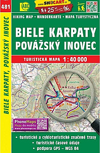 SC 481 Biele Karpaty, Považský Inovec 1:40 000