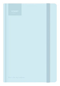 Blok A5, 100l, 80g, linkovaný - Pastel Blue s gumou