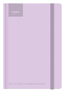 Blok A5, 100l, 80g, linkovaný - Pastel Violet s gumou