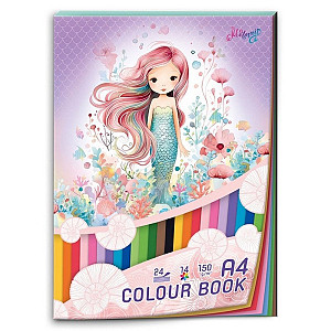 Blok barevných papírů A4 Mermaid