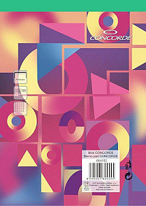 Blok CONCORDE A4 čtvereček, 50 listů - mix motivů