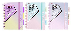 Blok se spirálou Astrapap Ombre Pastel A5, 100l, čtverečkovaný