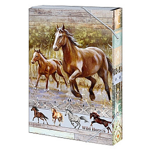 Box na sešity A4 Wild horses