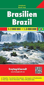 Brasilien/Brazílie, Bolivie, Paraguai 1:2M/3M/mapa