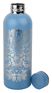 Bridgerton Nerezová láhev - Silver Damask Flowers 500 ml