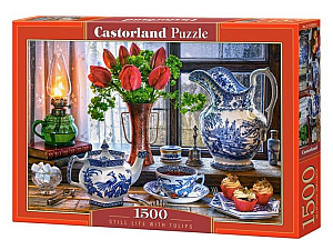 Castorland Puzzle -  Zátiší s tulipány 1500 dílkú