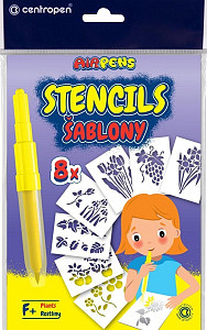 Centropen šablony k foukacím fixům 9996 F+ květiny