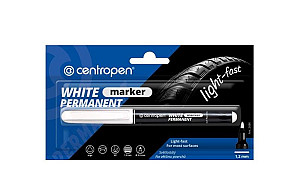 Centropen značkovač 2686 - bílý, permanent