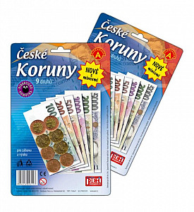 České koruny - didaktická pomůcky(2ks)