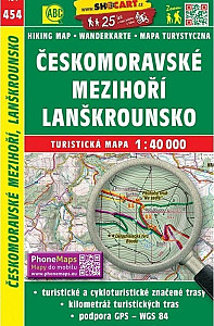 SC 454 Českomoravské mezihoří, Lanškrounsko 1:40 000