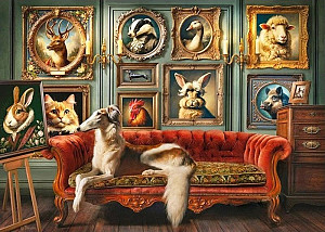 Cherry Pazzi Puzzle - The Aristocratic Menagerie 1000 dílků