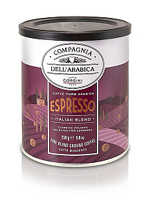 Corsini Espresso Italian Blend plech mletá 250g