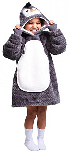 Cozy Noxxiez mikinová deka pro děti 3-6 let - Tučňák