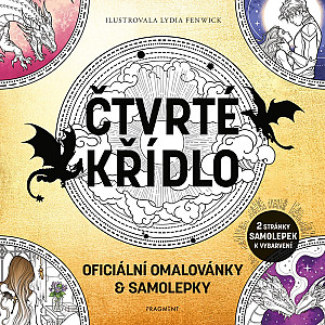 Čtvrté křídlo - oficiální omalovánky a samolepky