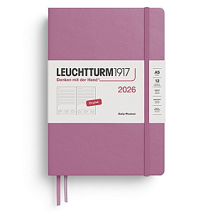 Daily Planner 2026 Medium (A5) Dusty Rose