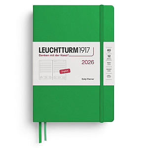 Daily Planner 2026 Medium (A5) Spring Leaf