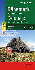 Dánsko (Grónsko, Faerské ostrovy) 1:400 000 / automapa