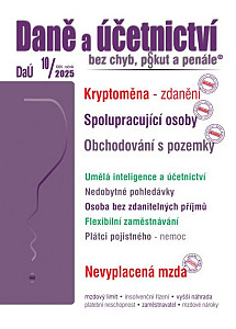 DaÚ 10/2025 Kryptoměna – zdanění
