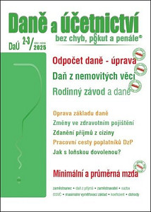 DaÚ 2-3/2025 Odpočet daně - úprava pravidel