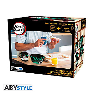 Demon Slayer Snídaňový set (Hrnek, miska)