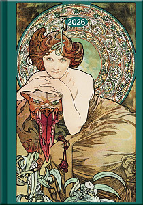 Denní diář 2026 - Art Mucha (A5)