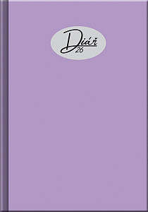 Denní diář 2026 - COLORS fialový (A5)