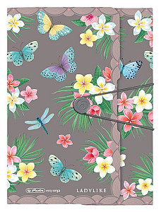 Desky s gumou A4 Ladylike - Motýlci