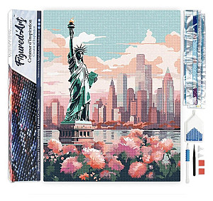 Diamantové malování - Rozkvetlý New York 40x50cm bez rámu