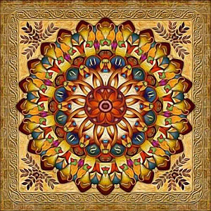 Diamantový obrázek 7D - Mandala 30 x 30 cm