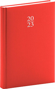 Diář 2023: Capys - červený, denní, 15 × 21 cm