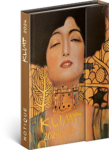 Diář 2024: Gustav Klimt - týdenní, magnetický, 11 × 16 cm