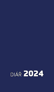 Diář 2024 - Týdenní, mix barev (černý, modrý, vínový, fialový), 85 x 155 mm