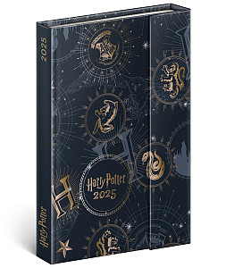 NOTIQUE Týdenní magnetický diář Harry Potter 2025, 11 x 16 cm