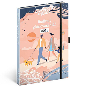 NOTIQUE Rodinný diář – pomocník všech rodičů 2025, 15 x 21 cm