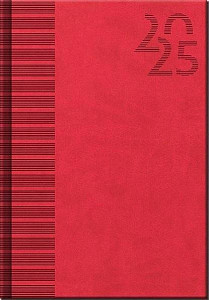 Diář 2025 Vivella Red, týdenní A5