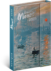Diář 2026: Claude Monet - týdenní, magnetický, 11 x 16 cm