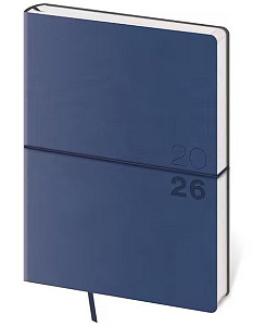 Diář 2026 denní A5 Flexio - tmavě modrá
