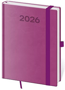 Diář 2026 denní B6 Print Pop - fialová