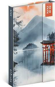 Diář 2026: Japonsko - týdenní, magnetický, 13 x 21 cm