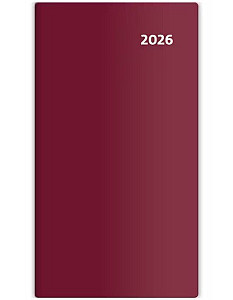 Diář 2026 kapesní - Torino čtrnáctidenní - bordó